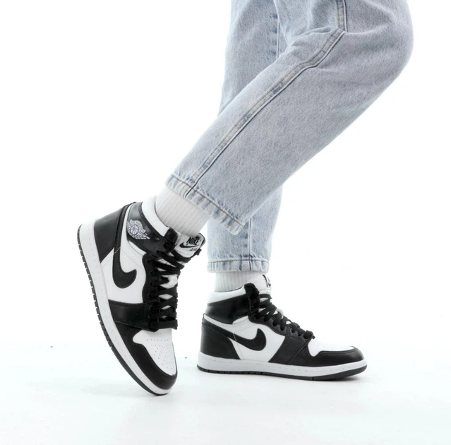 Кросівки зимові чоловічі Ni Air Jord Retro 1 black white з хутром / Най Джор Ретро чорно-білі на хутрі 38 - зображення 5