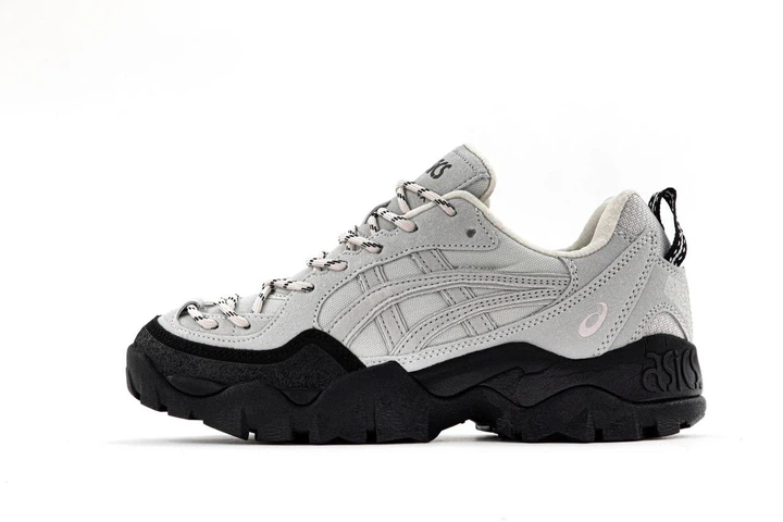 Кроссовки мужские и женские Asi Gel-Pickax Grey Black / кроссовки Аси гель серые с черным 44 - изображение 4