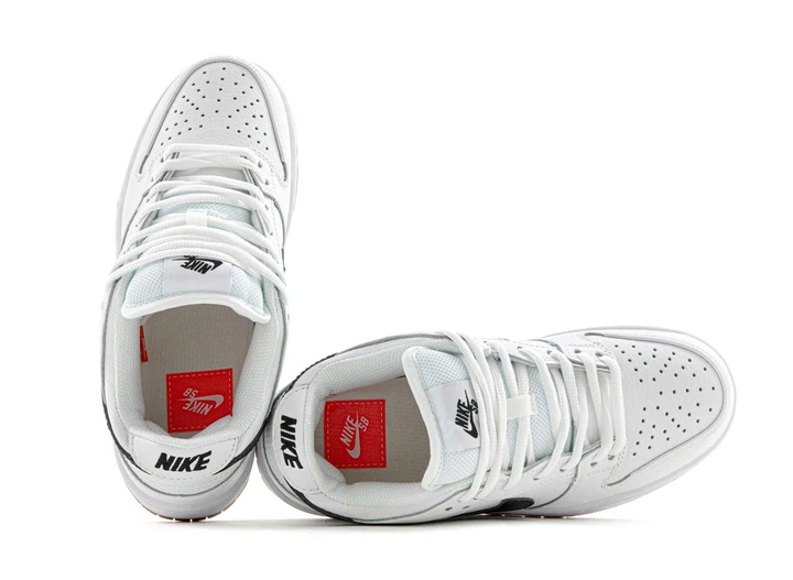 Кроссовки женские и мужские Ni SB Dunk White Black / кроссовки Най СБ Данк белые черные 42 - Фото 5 Кроссовки женские и мужские Ni SB Dunk White Black / кроссовки Най СБ Данк белые черные 42 - изображение 5