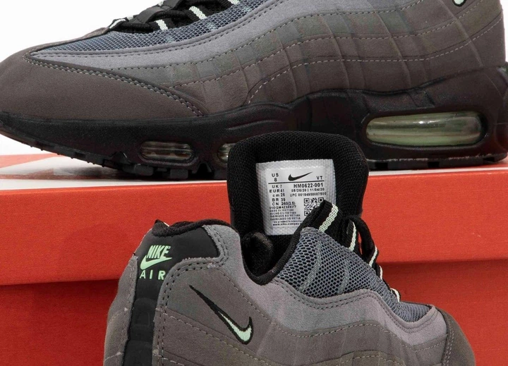 Кросівки чоловічі Ni Air Max 95 Grey Black / Най аір макс 95 сірі чорні 41 - зображення 8