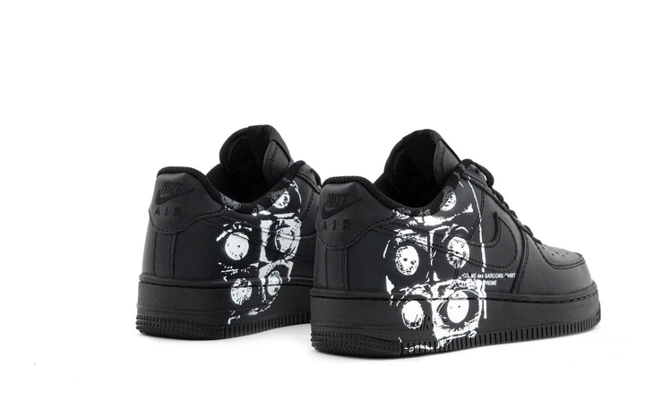 Кроссовки женские и мужские Ni Air Force 1 Low х Comme des Garçons Supreme / Най аир Форс 1 черные с белым 37 - Фото 4 Кроссовки женские и мужские Ni Air Force 1 Low х Comme des Garçons Supreme / Най аир Форс 1 черные с белым 37 - изображение 4