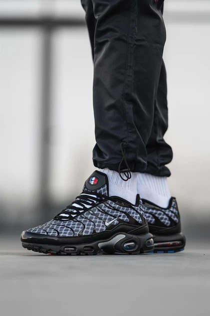 Кросівки чоловічі Ni air max TN+ Black Blue White / Най аір макс ТН+ чорні сині 44 - зображення 2
