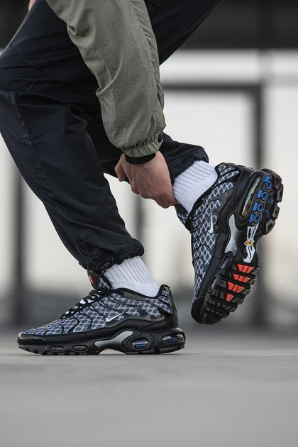 Кросівки чоловічі Ni air max TN+ Black Blue White / Най аір макс ТН+ чорні сині 44 - зображення 4