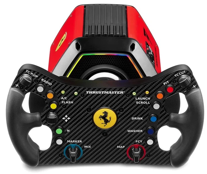 Zestaw simracingowy Thrustmaster T818 Ferrari 488 GT3 Simulator Czarny z czerwonym (2960981) - obraz 2
