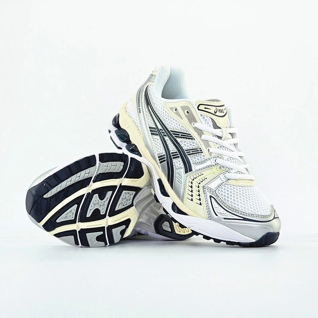 Кроссовки женские и мужские Asi Gel-Kayano 14 White Silver Black / Аси гель каяно 14 белые серебристые 40 - Фото 8 Кроссовки женские и мужские Asi Gel-Kayano 14 White Silver Black / Аси гель каяно 14 белые серебристые 40 - изображение 8