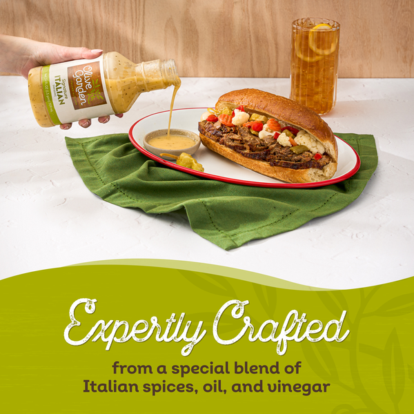 Olive Garden Italian Signature Dressing 0,709л заправка для салата из оливкового масла, трав, уксуса - Фото 4 Olive Garden Italian Signature Dressing 0,709л заправка для салата из оливкового масла, трав, уксуса - изображение 4