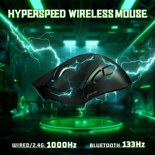 Мышь ATTACK SHARK V3 Wireless/Bluetooth/USB Black (AS-6972792472614-B) - изображение 5