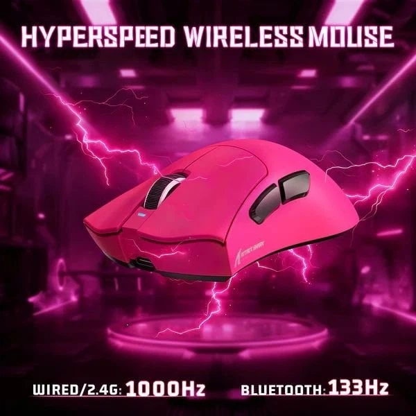 Мышь ATTACK SHARK V3 Wireless/Bluetooth/USB Red (AS-6972792472591-BR) - изображение 4