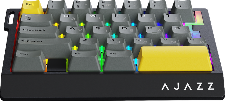 Клавиатура проводная Ajazz AK029 Ice Island Magnetic Switch USB Black/Yellow (AK029-I-BY) - Фото 2 Клавиатура проводная Ajazz AK029 Ice Island Magnetic Switch USB Black/Yellow (AK029-I-BY) - изображение 2