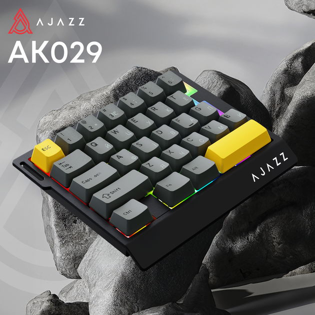 Клавиатура проводная Ajazz AK029 Ice Island Magnetic Switch USB Black/Yellow (AK029-I-BY) - Фото 14 Клавиатура проводная Ajazz AK029 Ice Island Magnetic Switch USB Black/Yellow (AK029-I-BY) - изображение 14