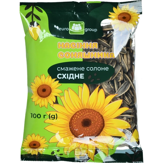 Насіння соняшнику "7" смажене солоне Східне 100 г - Фото 1 Насіння соняшнику "7" смажене солоне Східне 100 г - изображение 1