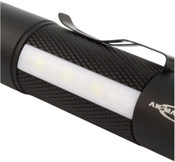 Latarka kieszonkowa Ansmann IP54 LED 3 W 180 lm Czarno-biała 1600-0137 (4013674093564) - obraz 6
