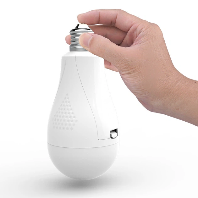 Аварийная LED лампа под аккумуляторы 2×18650 Li-ion электролампочка аккумуляторная светодиодная лампа с цоколем Е27 - изображение 2