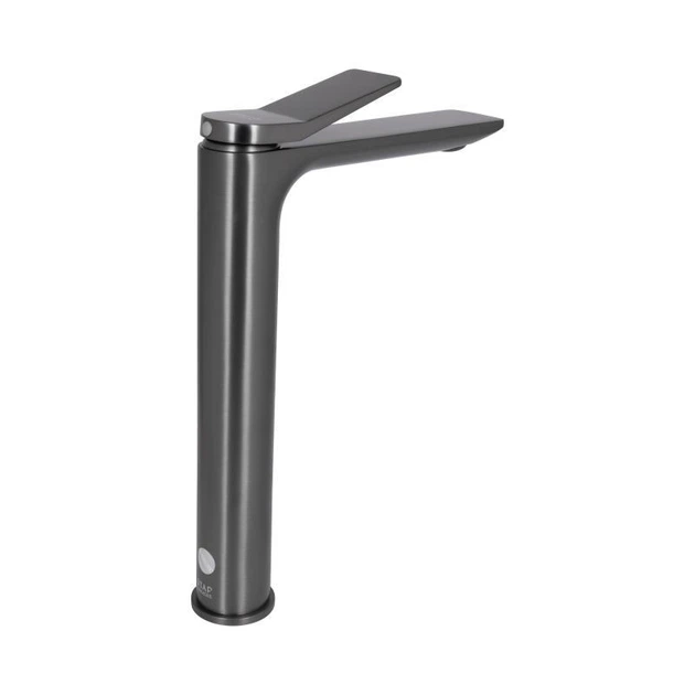 Змішувач для раковини Qtap Presto високий QTPRE269GRP45582 Gunmetal Black - зображення 4