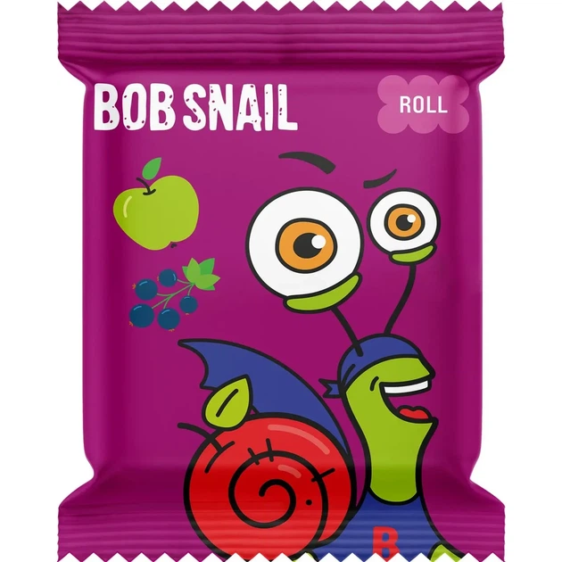 Натуральні цукерки яблуко-чорна смородина Bob Snail 10 г - Фото 1 Натуральні цукерки яблуко-чорна смородина Bob Snail 10 г - зображення 1