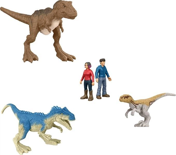 Набір із 20 мініфігурок Світ Юрського періоду Теорія хаосу Jurassic World Chaos Theory 20 Minis Mattel - Фото 5 Набір із 20 мініфігурок Світ Юрського періоду Теорія хаосу Jurassic World Chaos Theory 20 Minis Mattel - зображення 5
