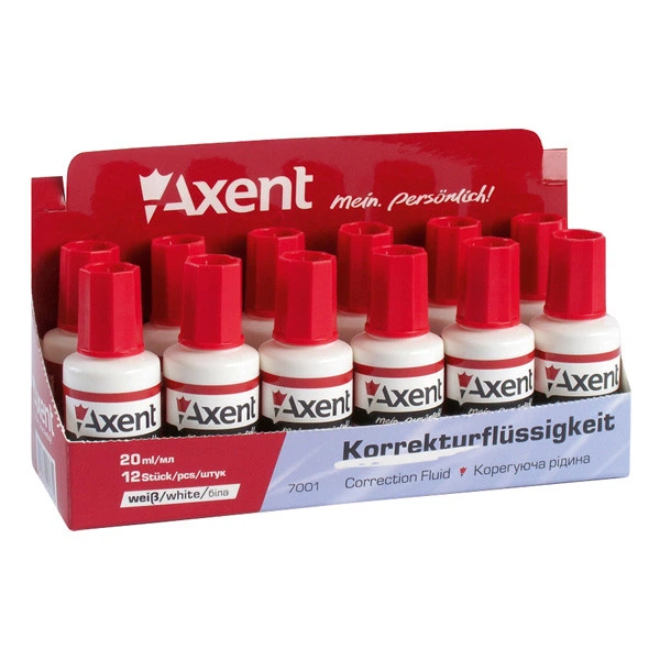 Корректор с кисточкой 20мл AXENT /7001-A/ (12/576) - изображение 2