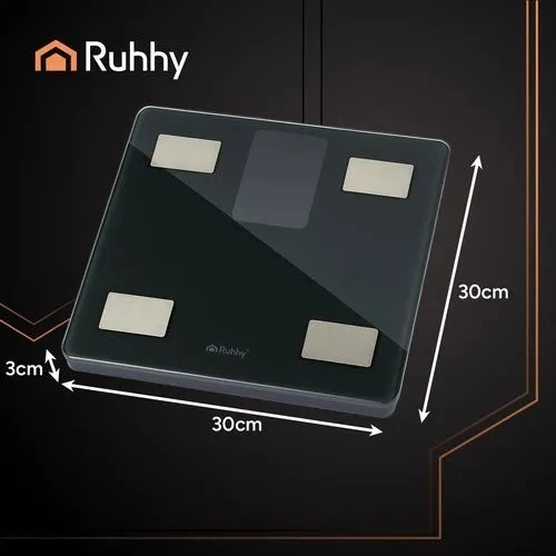 Умные напольные весы Ruhhy 20675 до 226 кг с анализом состава тела, Bluetooth и приложением Feelfit - изображение 3