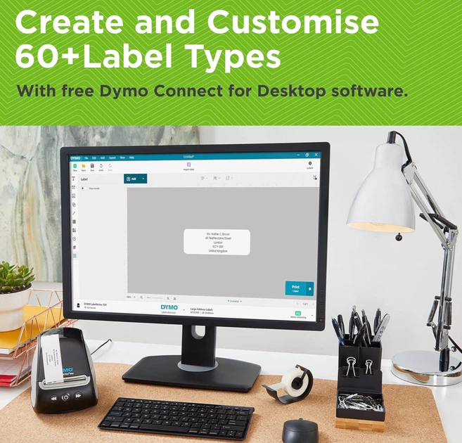 Термопринтер етикеток DYMO LabelWriter 550 (2112722) USB - изображение 5