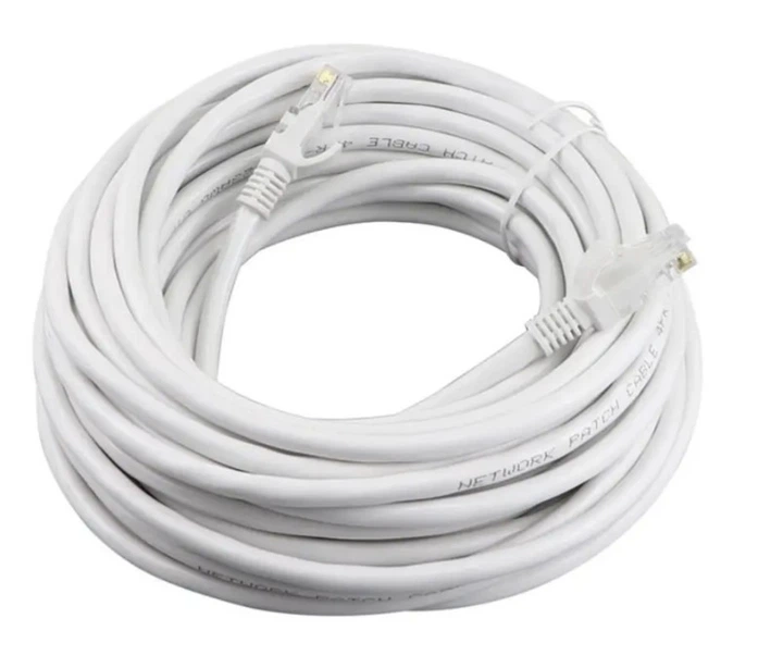 Патч корд мережевий RJ45 50 м мідний (білий) - зображення 2
