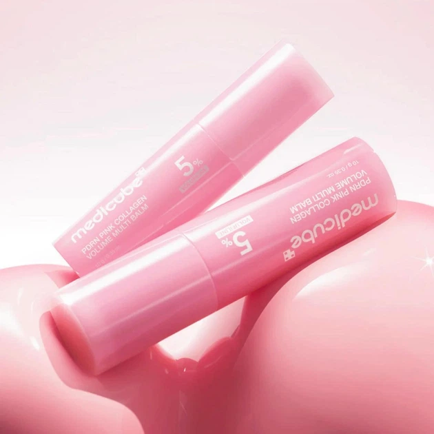 Увлажняющий стик для лица Medicube PDRN Pink Collagen Volume Multi Balm 10 g - изображение 4
