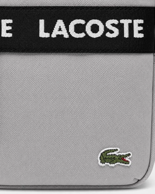 Мессендджер сумка через плечо Lacoste крокодил LAC-026-GRY - Фото 4 Мессендджер сумка через плечо Lacoste крокодил LAC-026-GRY - изображение 4