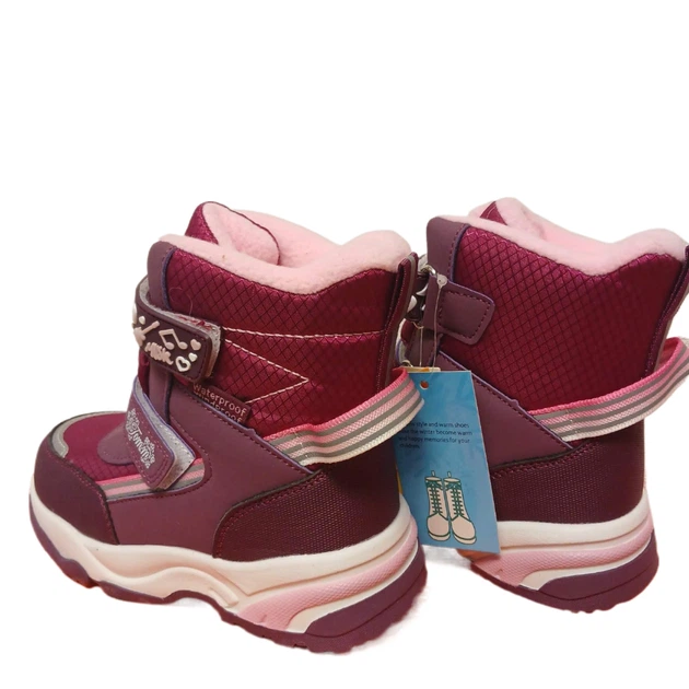 Чоботи для дівчинки зима Tom.m С-Т10245 23 (14,5 см) Wine Red - Фото 2 Чоботи для дівчинки зима Tom.m С-Т10245 23 (14,5 см) Wine Red - изображение 2