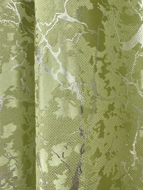 Комплект готових штор VR-Textil Льон мармур Royal Touch № 2011ш Світло-оливковий 100х270 см 2 шт (31-0112) - Фото 7 Комплект готових штор VR-Textil Льон мармур Royal Touch № 2011ш Світло-оливковий 100х270 см 2 шт (31-0112) - зображення 7