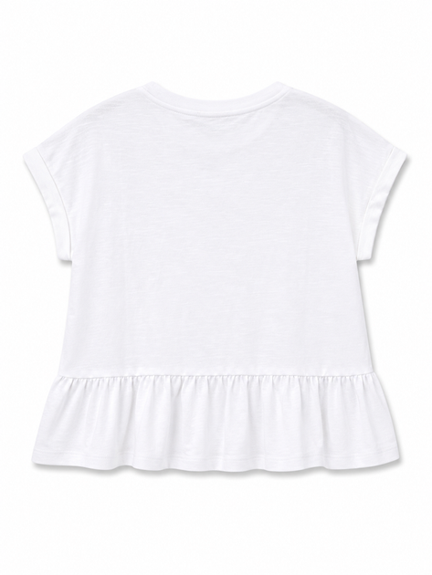 Футболка для дівчинки River Island 128 см біла - Фото 2 Футболка для дівчинки River Island 128 см біла - изображение 2