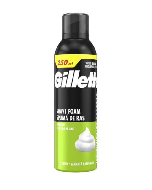 Піна для гоління Gillette Classic з лимоном 250 мл (8006530159111) - Фото 1 Піна для гоління Gillette Classic з лимоном 250 мл (8006530159111) - изображение 1