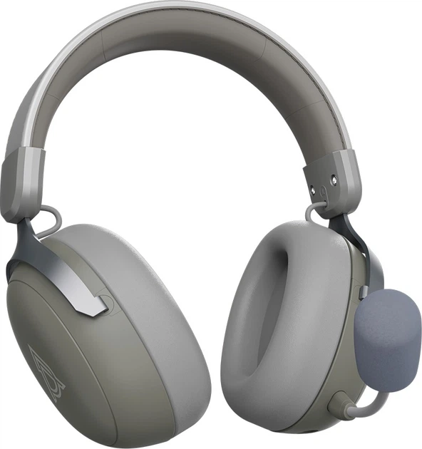 Наушники Ajazz AHM08 MAX 3-Mode Grey (AHM08-MAX-GW) - изображение 4