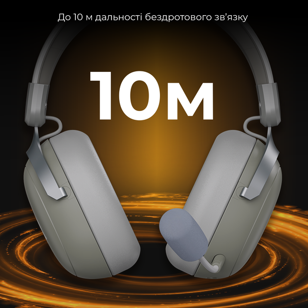 Наушники Ajazz AHM08 MAX 3-Mode Grey (AHM08-MAX-GW) - изображение 16