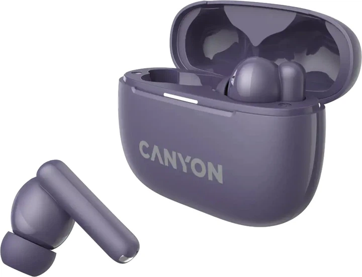 Наушники Canyon OnGo TWS-10 ANC ENC Purple (CNS-TWS10PL) - Фото 5 Наушники Canyon OnGo TWS-10 ANC ENC Purple (CNS-TWS10PL) - изображение 5