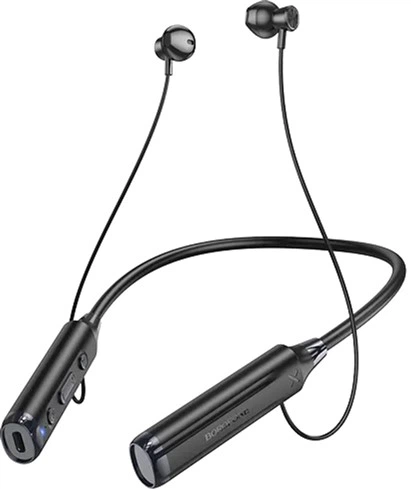 Наушники Borofone BE64 Perfect neckband Black (6941991103704) - Фото 1 Наушники Borofone BE64 Perfect neckband Black (6941991103704) - изображение 1