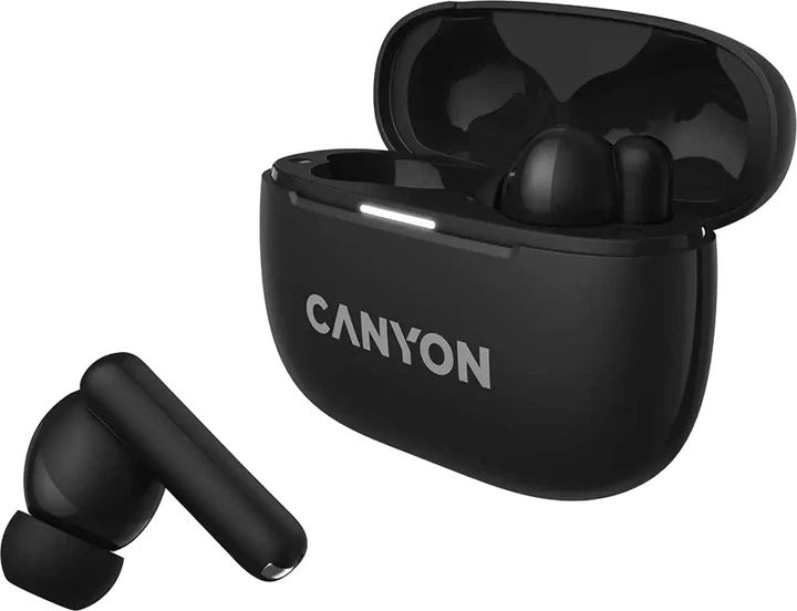 Наушники Canyon OnGo TWS-10 ANC ENC Black (CNS-TWS10B) - Фото 4 Наушники Canyon OnGo TWS-10 ANC ENC Black (CNS-TWS10B) - изображение 4