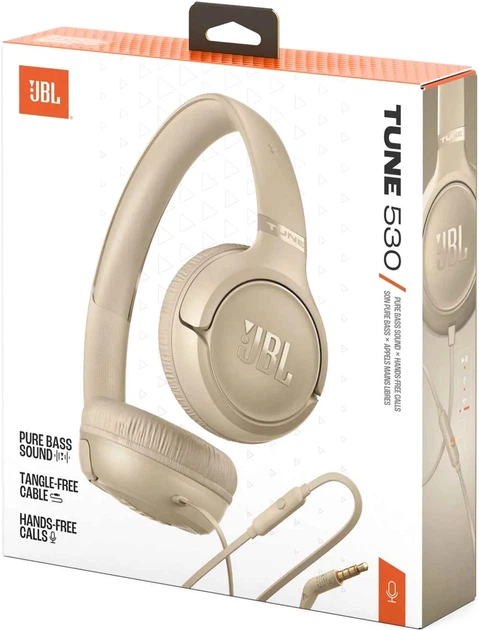 Навушники JBL Tune 530 Beige (JBLT530BEG) - зображення 10