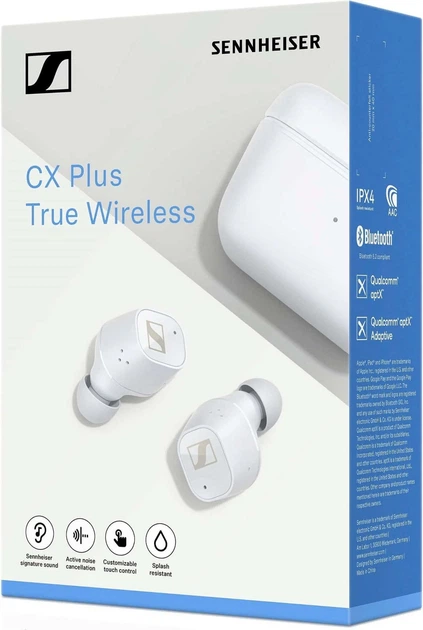 Навушники Sennheiser CX Plus True Wireless White (509189) - зображення 6