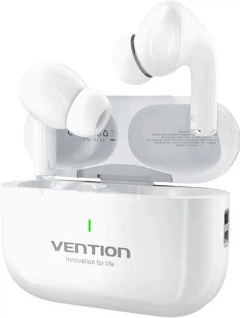 Наушники Vention Elf Earbuds ECHO LITE E11 White (NBVW0) - изображение 2