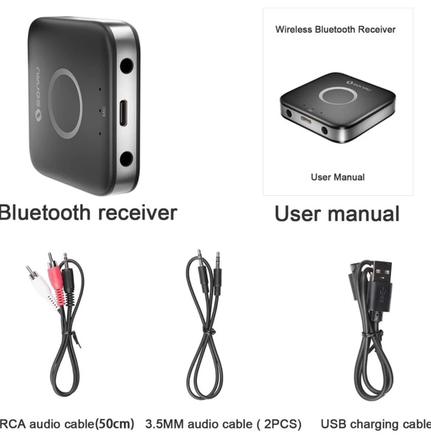 Bluetooth приемник-передатчик SONRU 2-в-1 - работает как приемник и передатчик, для автомобиля, ТВ и аудио системы - изображение 7