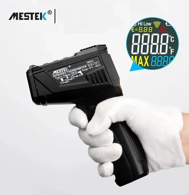 Інфрачервоний термометр Mestek IR01A (-50 +380°C) - Фото 4 Інфрачервоний термометр Mestek IR01A (-50 +380°C) - изображение 4
