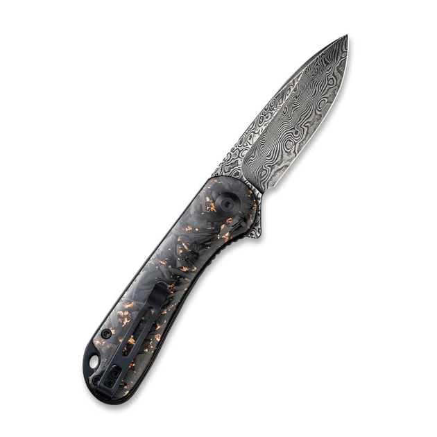 Нож складной карманный Civivi Elementum, (7.5 см) Damascus / Carbon Fiber - изображение 2