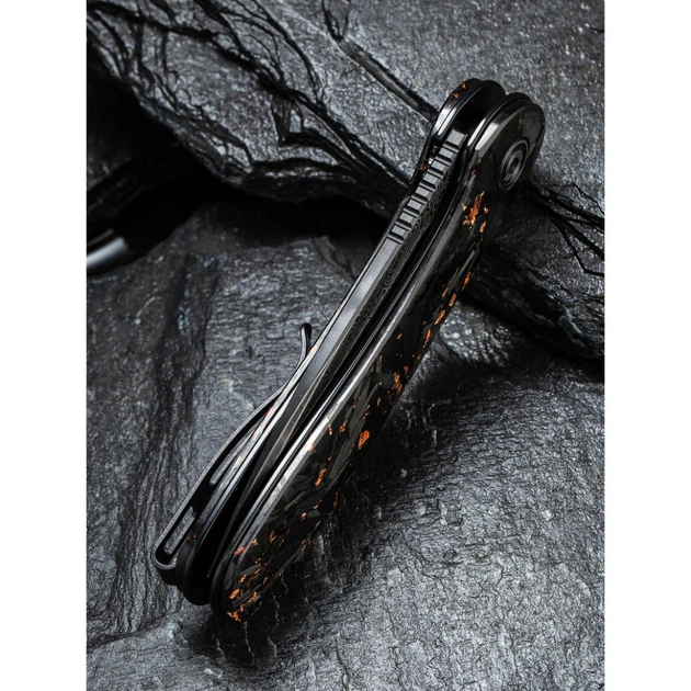 Нож складной карманный Civivi Elementum, (7.5 см) Damascus / Carbon Fiber - изображение 7