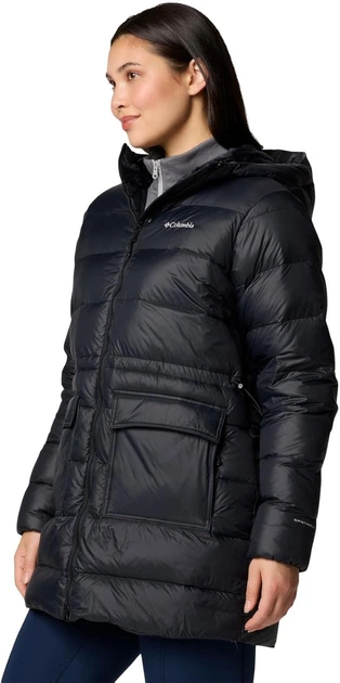 Жіночий пуховик Columbia Harmony Falls Mid Down Jacket Чорний (Розмір M) - зображення 2