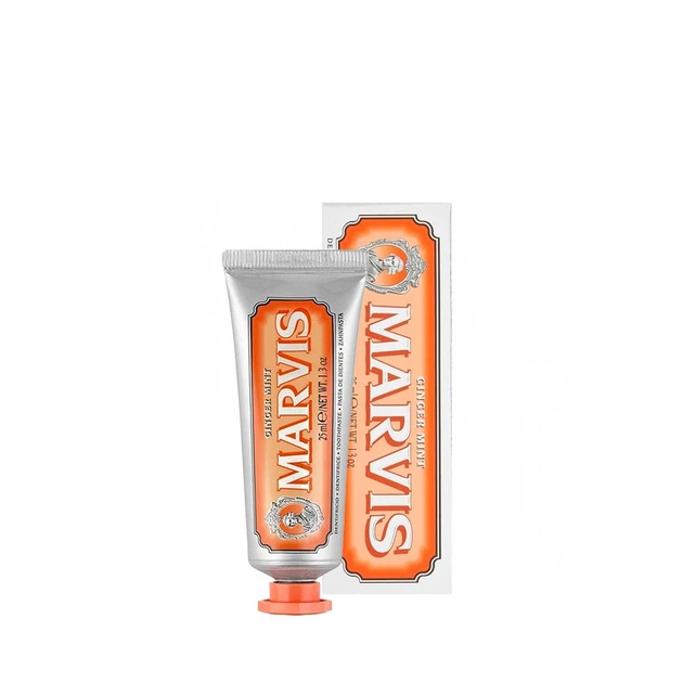Зубная паста "Мята и имбирь" Marvis Ginger Mint 25 ml - Фото 1 Зубная паста "Мята и имбирь" Marvis Ginger Mint 25 ml - изображение 1