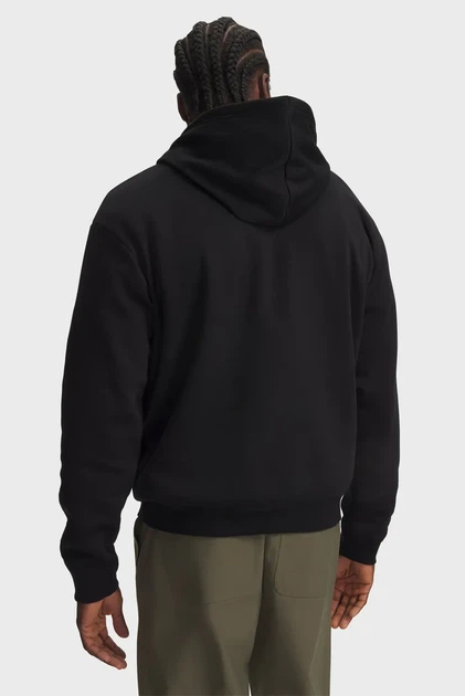 Чоловіче чорне худі UA Rival Flc Camo Fill Hdy-BLK Under Armour SM 6017022-008 - изображение 2