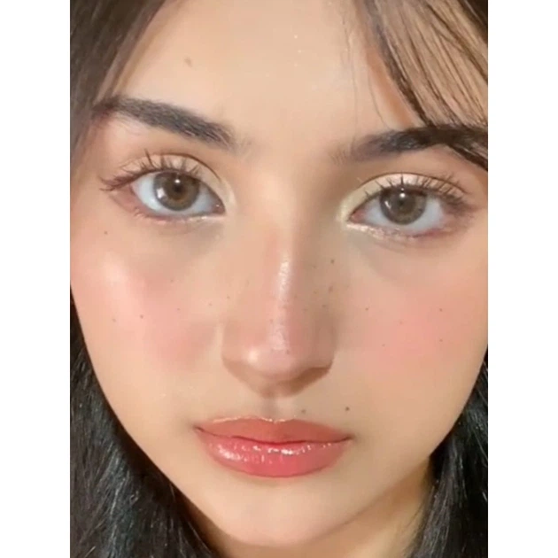 Карие контактные линзы с диоптриями ELITE Lens Кукольные Карие 2 шт. -4.50 - изображение 3