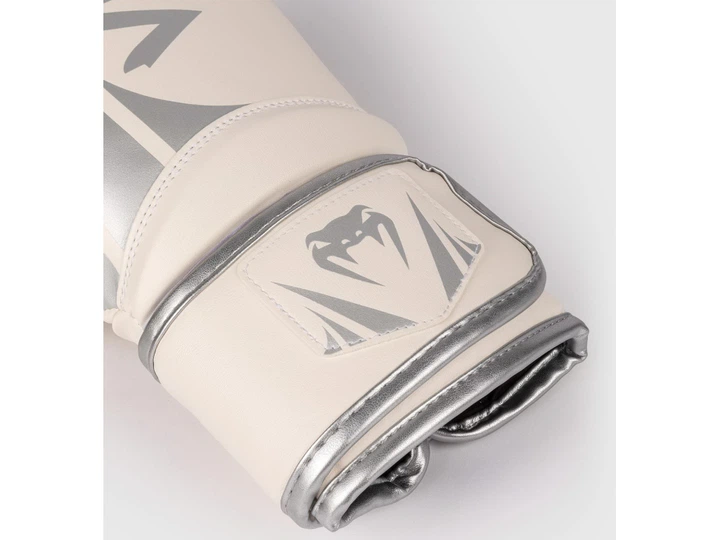 Рукавички боксерські VENUM Challenger 2.5 Boxing Gloves 10 унцій білий/сріблястий (6014) - зображення 4