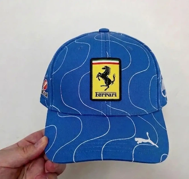Синя кепка Special Edition Ferrari Monza 2025 Charles Leclerc – бейсболка Scuderia Ferrari F1 - изображение 4
