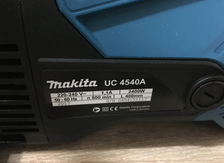 Электропила цепная Makita 2400 Вт пила электрическая 400 мм сетевая 14 м сек для дерева дров сада строительства шина 40 см цепь 3 8 с автоматической смазкой бесключевой натяжкой тормозом индикатором масла - изображение 9