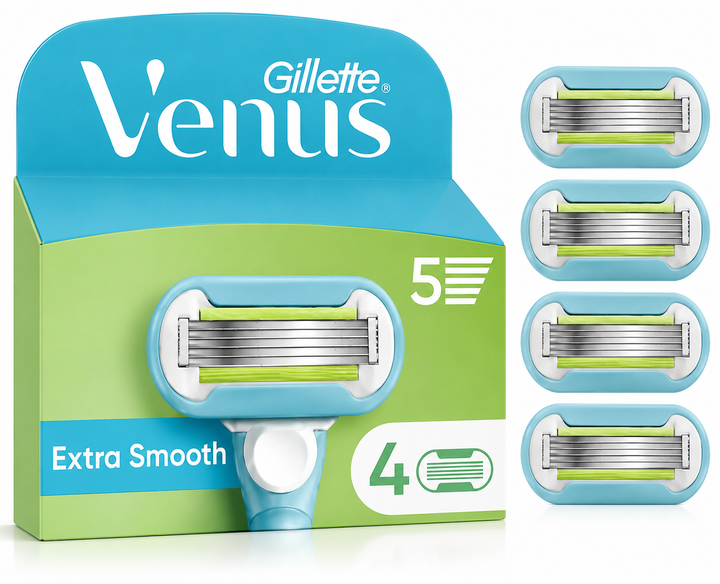 Картридж Gillette Venus Extra Smooth Embrace (4) - Фото 1 Картридж Gillette Venus Extra Smooth Embrace (4) - изображение 1